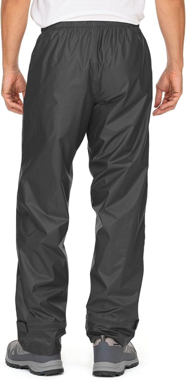 Men's Rain Pants Waterof Windof Hiking Rain Over Pants for Outdoor Fishing Golf Motorcycle Cycling - Image 2