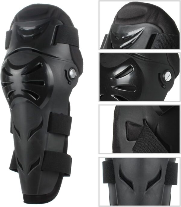 Knee Pads Motorcycle - 4P Adult Knee/motorcycle elbow pads/Adjustable Knee Cap Pads Protector Elbow Armor for Motorcycle Cycling Racing - Image 2