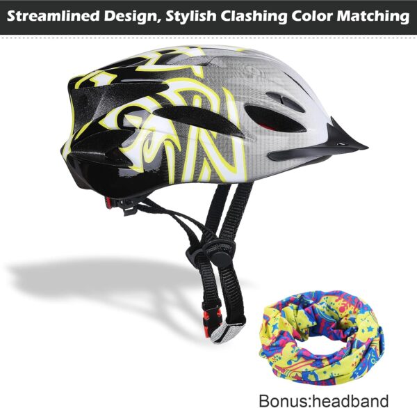 Adult Bike Helmet Lightweight for Men Women Comfort with Pads&Visor, Certified Bicycle Helmet for Adults Youth Mountain Road Biker - Image 2